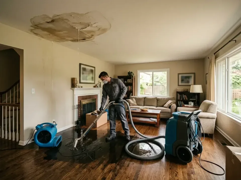 attic-pipe-burst-ceiling-drip-008 — frequently asked questions, Water Damage Restoration & Carpet Care in Drum Point, MD